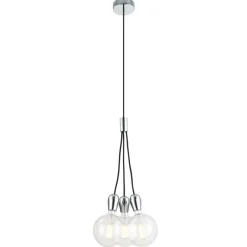 Fantasia KOBAR susp.  Black/chrome 3x E27 New