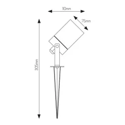 Fantasia KOBI Pinspot GU10 (excl) max 35Watt IP54 zwart Online