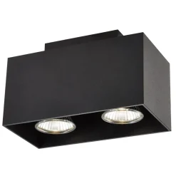 Fantasia KUBO 2L satin black/dim.glass LED 5W GU10 incl. Outlet