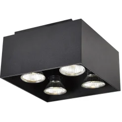 Fantasia KUBO 4L satin black/dim.glass LED 5W GU10 incl. Clearance