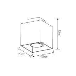Fantasia KUBO 1L satin white/dim.glass LED 5W GU10 incl. Online