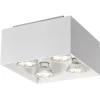 Fantasia KUBO 4L satin white/dim.glass LED 5W GU10 incl. Clearance