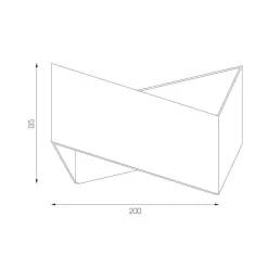 Fantasia KUMIS Wandlicht zwart / goud 2xG9 excl (max 40W) Clearance