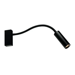 Fantasia Lopal 1L 4W 360LM wall light goose neck + switch  sandy black Discount
