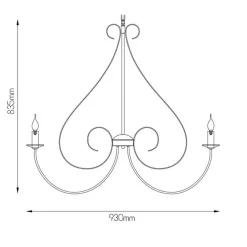 Fantasia MARQUIS pendant 8x E14 black Hot