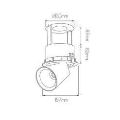 Fantasia MITROX recessed spot black / empty body Sale