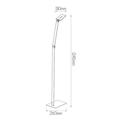 Fantasia MONIX Vloerlamp LED 6,5W Dimbaar 3000K New