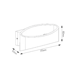 Fantasia MYRA v2.0 wall lamp up-down LED 6W Brushed aluminium, driver incl Outlet