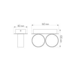Fantasia NIC-NAC WALLLP 2XG9/2,5W LED      AN.ALU Hot