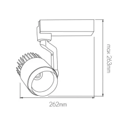 Fantasia NITRIX 3F track spot white empty body New