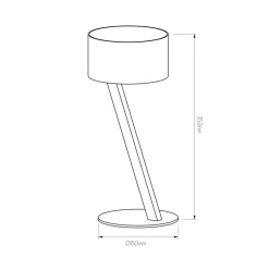 Fantasia NOMA tafellamp zwart/goud G9 excl Hot
