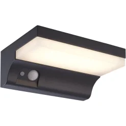Fantasia NORD Wall light IP65 2W SMD LED 3000K, solar + sensor, black Outlet