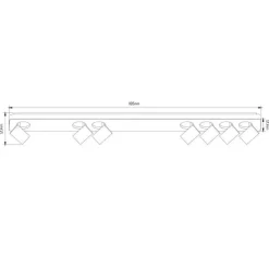Fantasia Nysit 7L B/B/B 7x4,5W GU10 dimmable LED incl. Discount