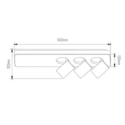 Fantasia Nysit 3L B/W/B 3x4,5W GU10 dimmable LED incl. Sale