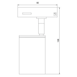 Fantasia Nysit 1L monophase track spot white Best