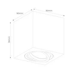 Fantasia OLALA square sandy white GU10 max 50W not incl. Discount