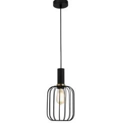 Fantasia OONAH 1xE27 D160xH320 Black / gold + 3m black fabric cable Online