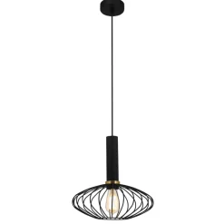 Fantasia OONAH 1xE27 D290xH300 Black / gold + 3m black fabric cable Discount