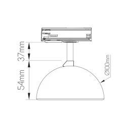 Fantasia ORBIT LED Track spot 6W/9W 2700K Dimbaar Sale