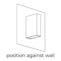 Fantasia ORION I - ABS wall light up&down 570Lm 5,7W black New