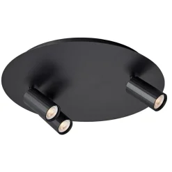 Fantasia ORYX 2+1 ronde basis ø350mm lamp excl zwart