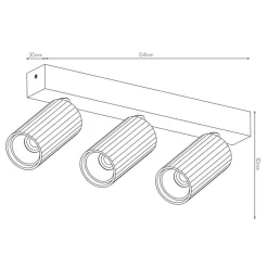 Fantasia ORYX 3L bar MR11 lamp excl zwart Outlet