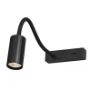 Fantasia ORYX Wall light flex, on/off switch lamp excl zwart