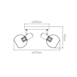 Fantasia OSIRA Plafond licht 3x E14 amber glas Sale