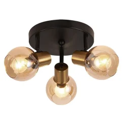 Fantasia OSIRA Plafond licht 3x E14 amber glas Sale