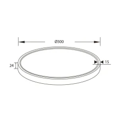 Fantasia OXUS LED 30W 2700K plafondlamp zwart Sale