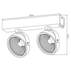 Fantasia PULSE-2 black incl. 2x AR111 12W 2700K 1130 lm Online