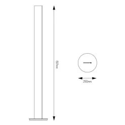Fantasia PURE Floorlamp 150cm LED 23W satin white Best