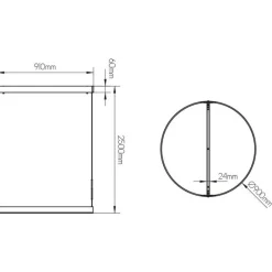 Fantasia PURE pendant round D90 LED 35W  satin white Hot