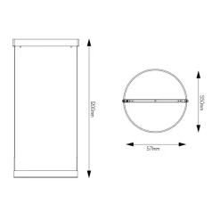 Fantasia PURE pendant round D60 LED 22W bronze