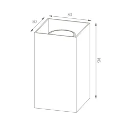 Fantasia RADU Wandlicht wit vierkant 2xGU10 excl (max 50W) Sale