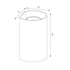 Fantasia RADU Wandlicht zwart rond 2xGU10 excl (max 50W) Best