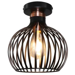 Fantasia RAGA ceiling 1x E27 black + copper Discount