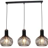 Fantasia RAGA pendant 3x E27 black + copper