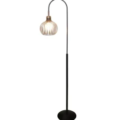 Fantasia RAGA 1x E27 vloerlamp zwart+koper Outlet