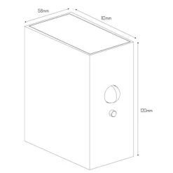 Fantasia RAGNAR Wall light IP65 2W CREE LED 3000K, solar + sensor, black Best