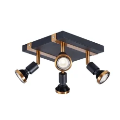 Fantasia ROBUS 4L sqr GU10 LED 5W dim incl. black / bronze Sale