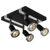 Fantasia ROBUS square spot head 4xGU10 5W LED black/Chrome Best