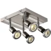 Fantasia ROBUS square spot head 4xGU10 5W LED satin chrome/Chrome Hot