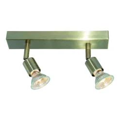 Fantasia RUNE 3 2LBAR GU10 LED 5W dim ANT BRASS Outlet