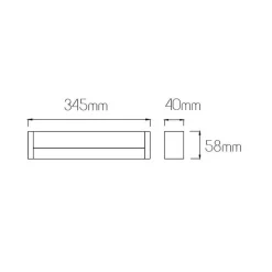Fantasia SKEELER 5W wallamp 400lm 3000K Matt Silver Sale