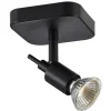 Fantasia SONAR II 1L satin black/dim.glass LED 5W GU10 incl. Hot