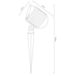 Fantasia SPIKA pinspot 10W COB Led 3000K 800lm IP67 Hot