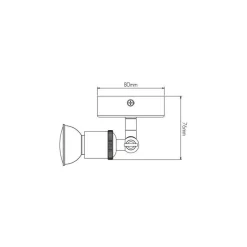 Fantasia STUGA square 1xGU10 dimmable 5W LED (Glass) incl. Outlet