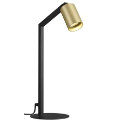 Fantasia TABOO 1L GU10 (excl) zwart + geborsteld goud, tafellamp Best