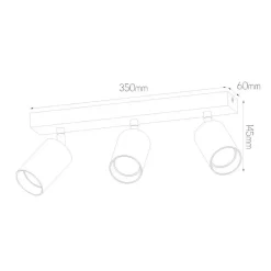 Fantasia TABOO 3L GU10 (excl) zwart, spot Outlet